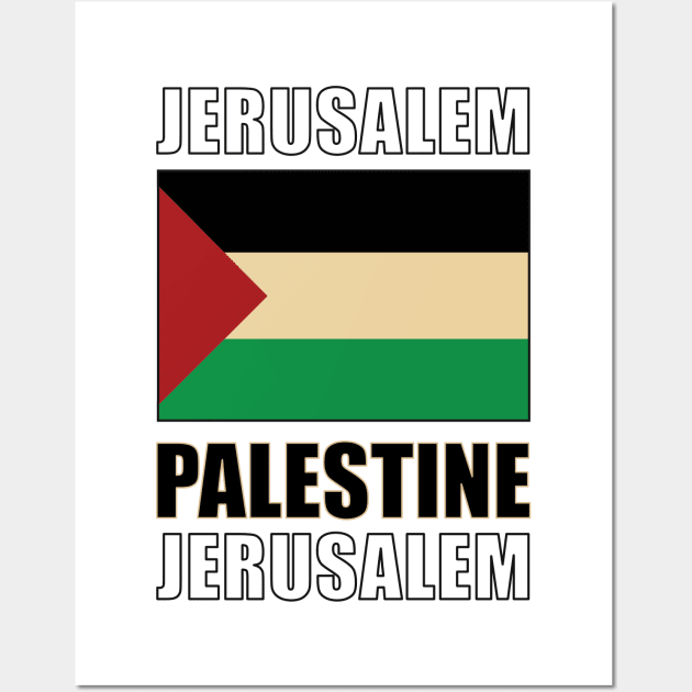 Flag of Palestine Wall Art by KewaleeTee